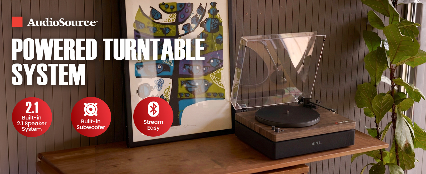 walnut turntable